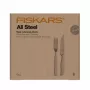FISKARS All Steel 24-częściowy zestaw sztućców do steków, stal nierdzewna, zmywarka bezpieczna