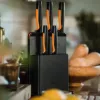 Zestaw blokowy na noże Fiskars Functional Form 6-częściowy z 5 nożami