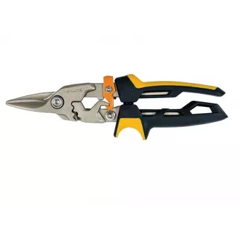 Fiskars PowerGear nożyce do blachy, cięcie proste, stal nierdzewna, pomarańczowo-czarne, 21 cm, FS1027207