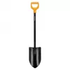 Fiskars Solid+ XL Szpadel z ostrym ostrzem i stalową rączką D, ostrze ze stali borowej, 1250 mm