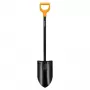 Fiskars Solid+ XL Szpadel z ostrym ostrzem i stalową rączką D, ostrze ze stali borowej, 1250 mm