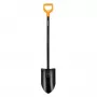 FISKARS SOLID+ XL Sharp Spade z długim stalowym trzonkiem, ostrzem ze stali borowej, uchwytem D, 1250 mm
