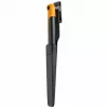 Fiskars X-series K82 Nóż do Zbiorów, Ostrze ze Stali Nierdzewnej, Rękojeść SoftGrip, 15 cm, Czarny/Pomarańczowy