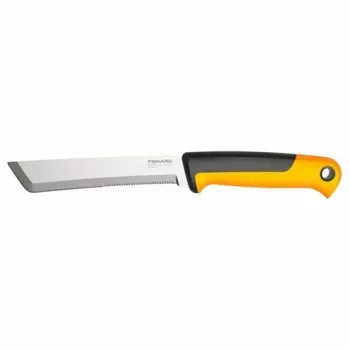 Fiskars X-series K82 Nóż do Zbiorów, Ostrze ze Stali Nierdzewnej, Rękojeść SoftGrip, 15 cm, Czarny/Pomarańczowy