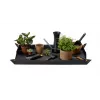 Fiskars Xact Weed Puller 1071304 - Stojący chwytak do chwastów ze stali nierdzewnej z aluminiowym trzonkiem i uchwytem SoftGrip D, czarno-pomarańczowy
