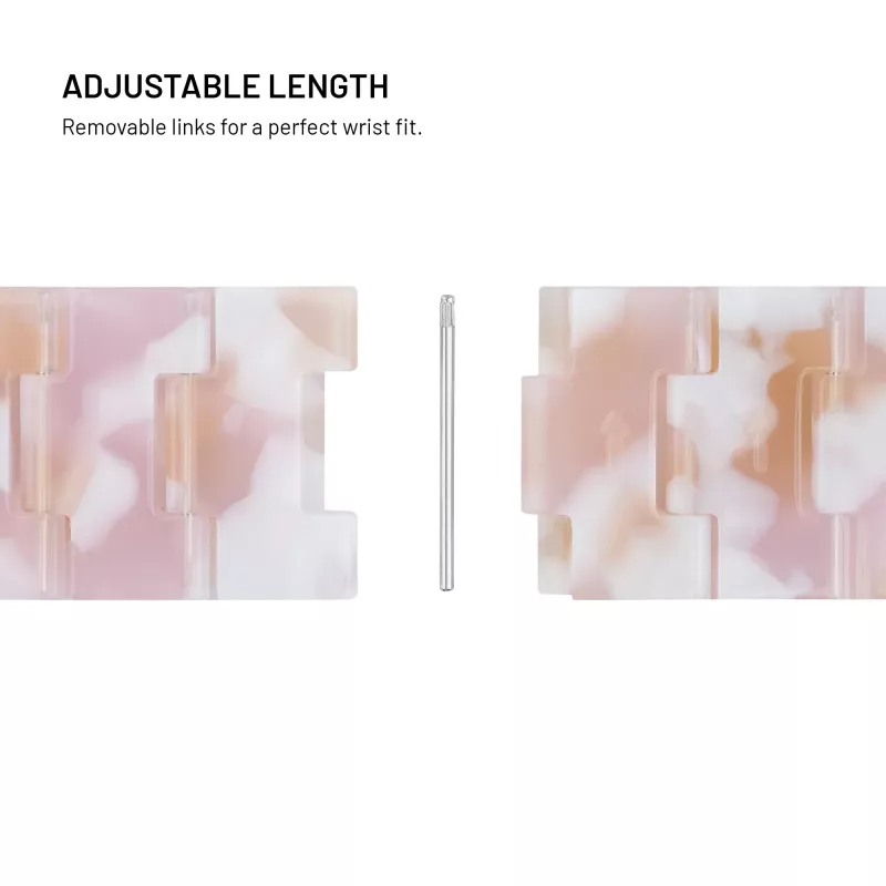 FIXED Resin Strap pro do Apple Watch 38/40/41, Candy Pink