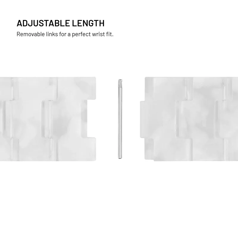 FIXED Resin Strap pro do Apple Watch 38/40/41, Cloud White