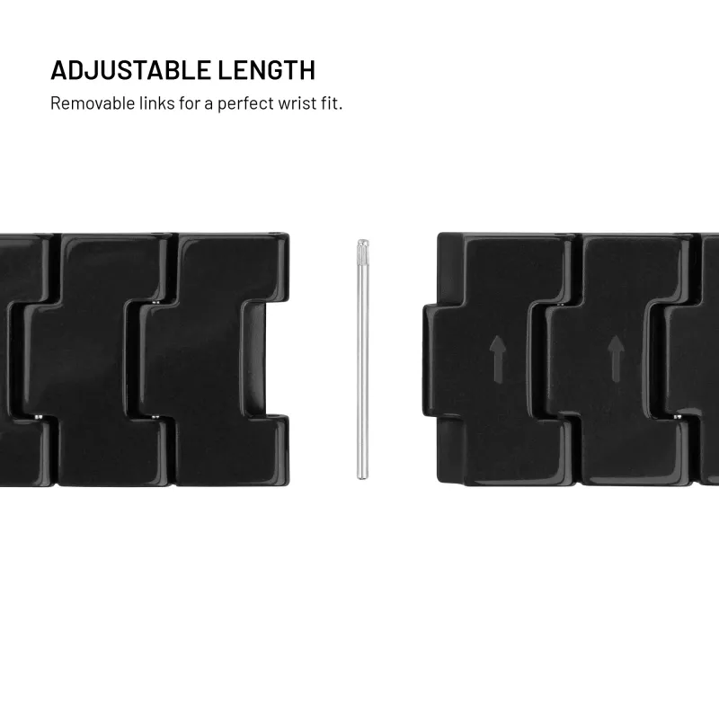 FIXED Resin Strap pro do Apple Watch 44/45/46/49, Carbon Black