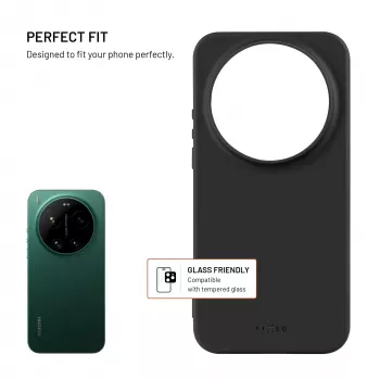 Fixed Story Tylna Obudowa do Xiaomi 17 Ultra, Gumowana, Czarna