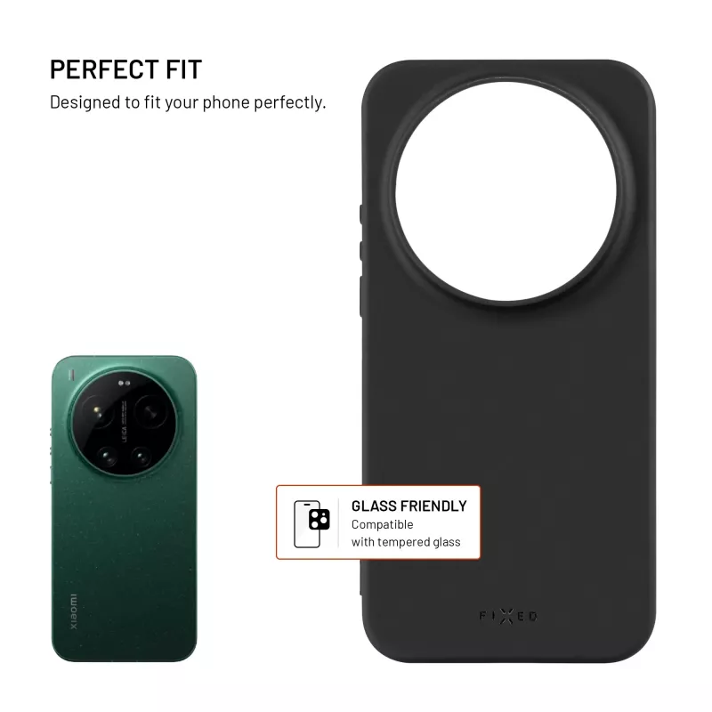 Fixed Story Tylna Obudowa do Xiaomi 17 Ultra, Gumowana, Czarna