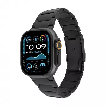 FIXED Titanium Strap pro do Apple Watch 44/45/46/49, Czarny