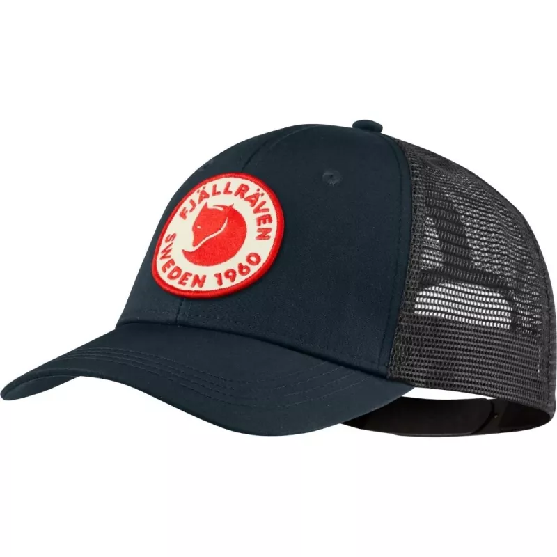 Fjällräven 1960 Logo Långtradarkeps Trucker Cap Dark Navy