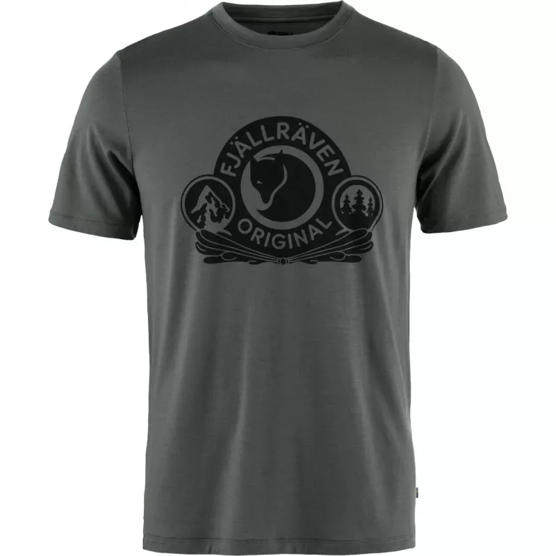 Fjällräven Abisko Wool Classic SS Męska Koszulka Basalt