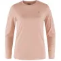 Fjällräven Abisko Wool LS Women's Base Layer Long Sleeve Crew Neck Chalk Rose
