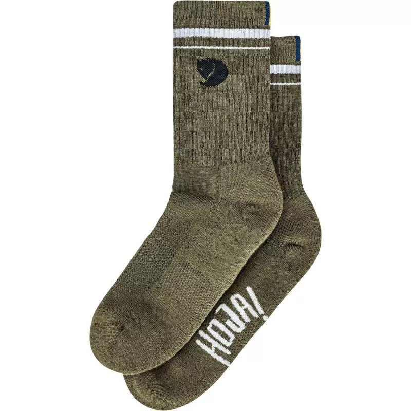 Skarpety Fjällräven Hoja Green Merino Wool Crew