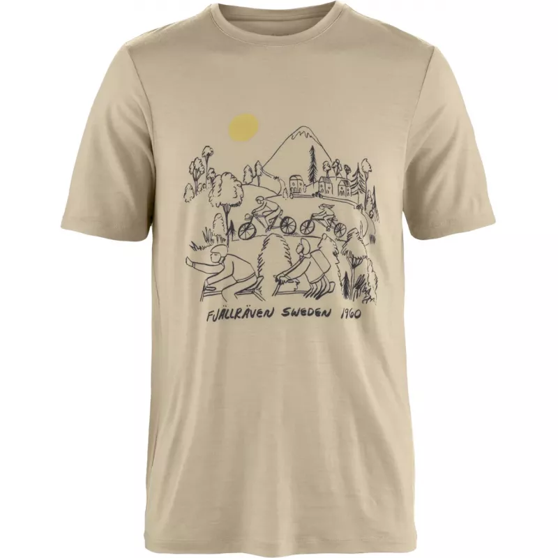 Fjällräven Hoja Lugnt Wool T-Shirt Men's Fossil