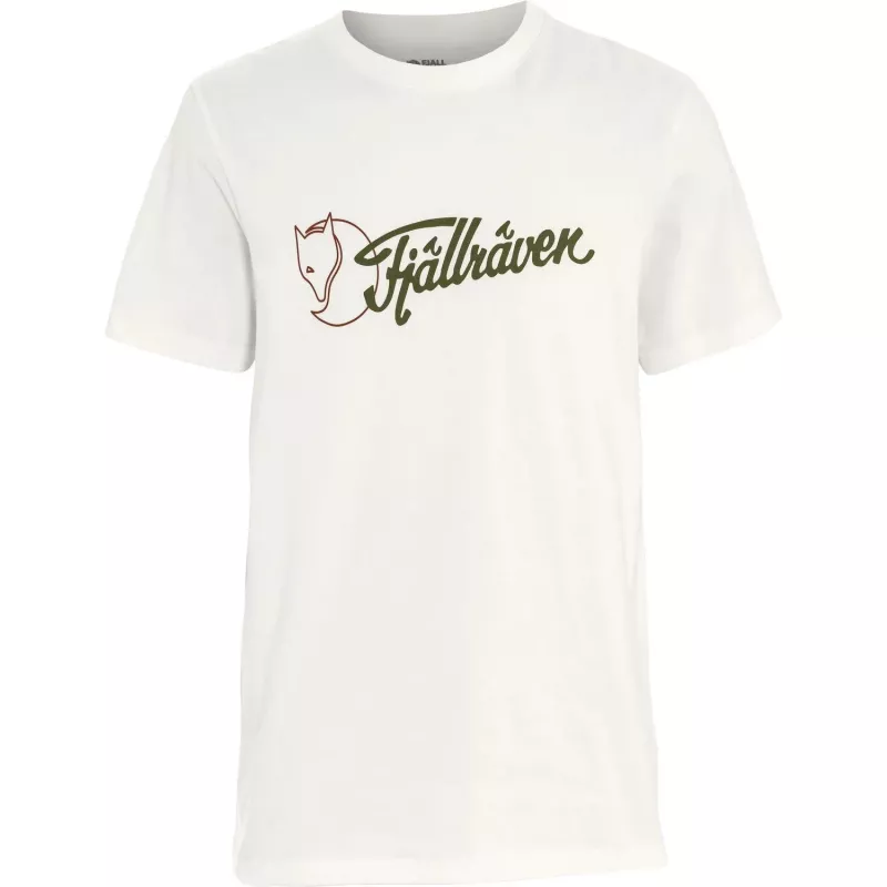 Fjällräven Men's Archive Logo T-Shirt, Eggshell, Size M