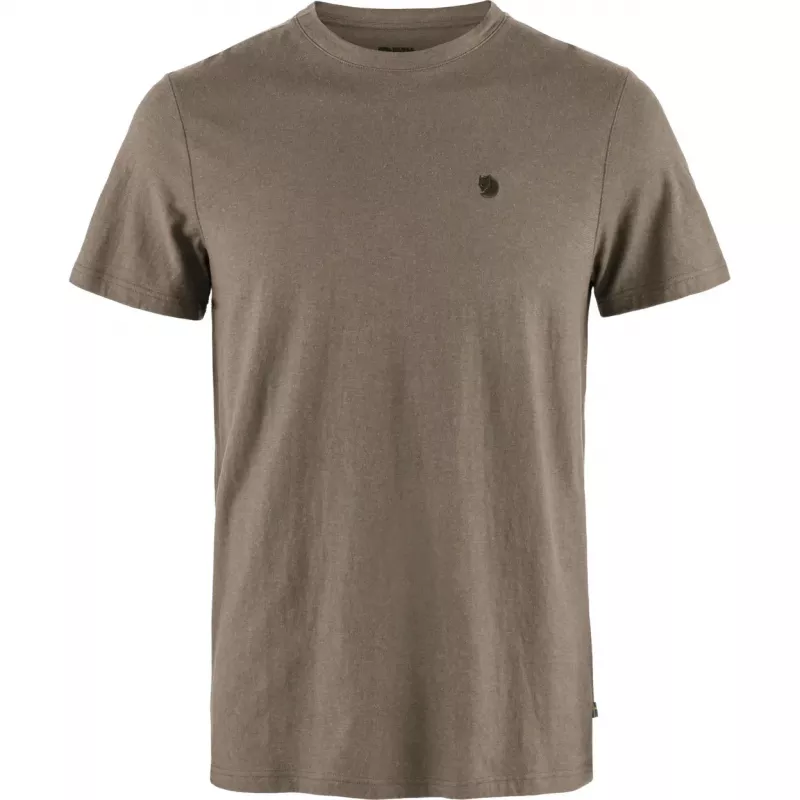 Fjällräven Men's Hemp Blend T-Shirt Suede Brown Size M
