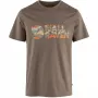 Koszulka męska Fjällräven w kolorze Suede Brown, rozmiar M