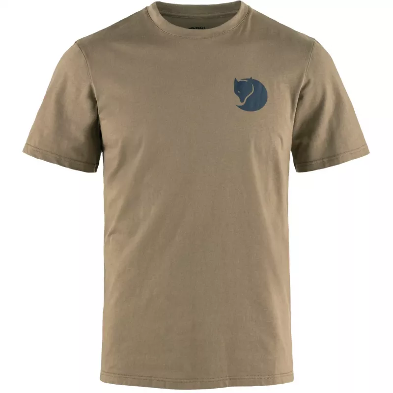 Fjällräven Men's T-Shirt Walk With Nature Suede Brown