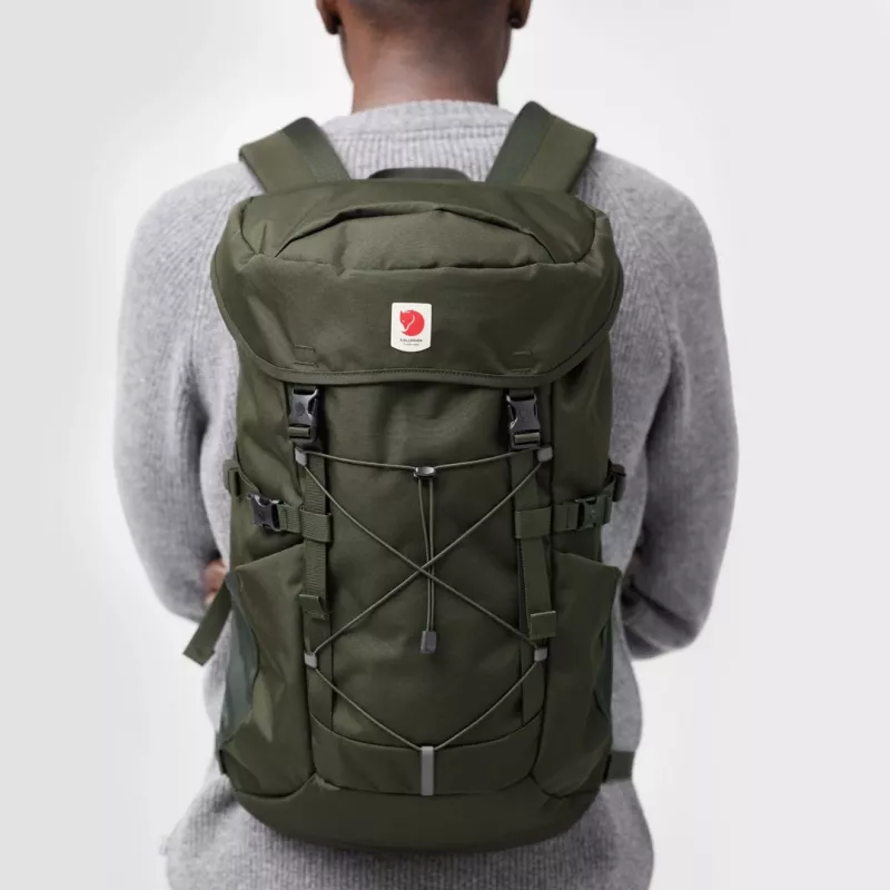 Fjällräven Skule Top 26 Plecak Zielony Oxford z recyklingowanego poliestru