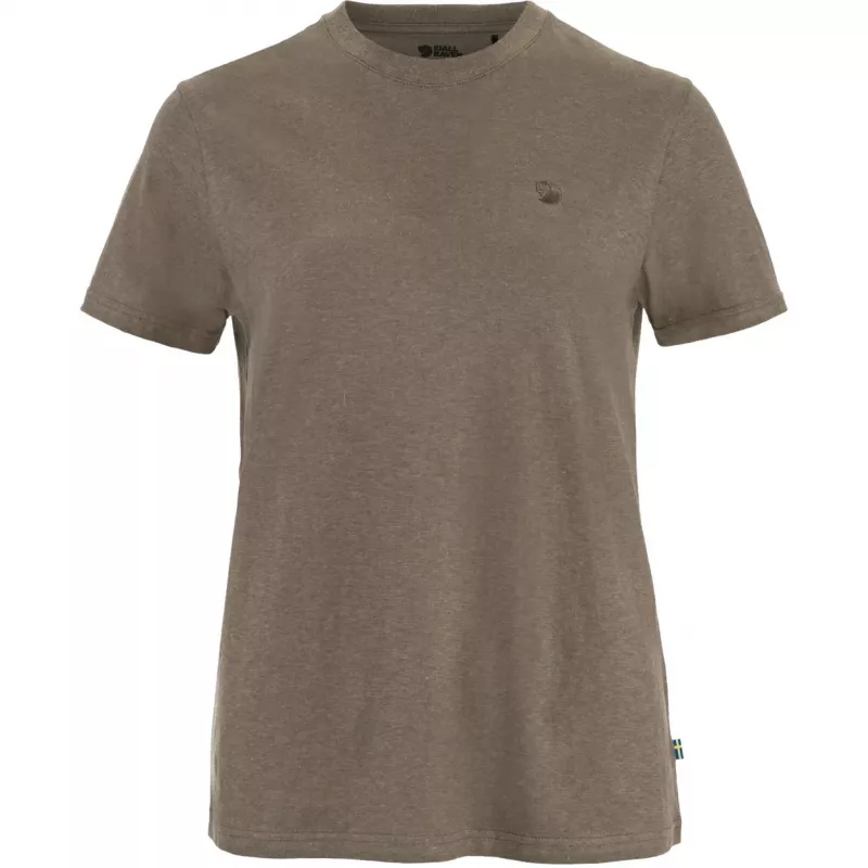 Fjällräven Women's Hemp Blend T-Shirt Suede Brown