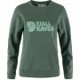 Fjällräven Women's Logo Sweater Deep Patina - Misty Green