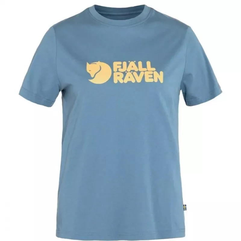 Fjällräven Women's Logo Tee T-Shirt Dawn Blue