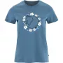 Fjällräven Women's T-Shirt Fjällblomster Fox Dawn Blue