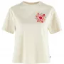 Fjällräven Women's T-Shirt Fjallblomster Logo Chalk White