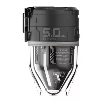 Flextail Max Pump 3 Pompka powietrza przenośna (czarna) – 300 L/min, 500 lumenów LED, IPX4, USB-C