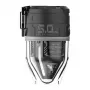 Flextail Max Pump 3 Pompka powietrza przenośna (czarna) – 300 L/min, 500 lumenów LED, IPX4, USB-C