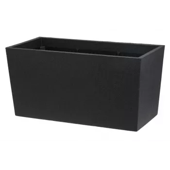 Flowerpot Thermo Patio D76 Czarny 76 cm Okrągły, Dwuscienny, Izolowany Donica Ogrodowa