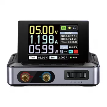 FNIRSI DPS150 PD Regulowany zasilacz DC 150W 0-28V 0-5A USB-C PD i DC Wejście Wyświetlacz TFT