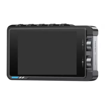 FNIRSI DS215H Oscyloskop – 100 MHz, 500 MS/s, 1 kanał, wbudowany generator przebiegów, 2,8-calowy TFT LCD, USB Type-C, akumulator, czarny