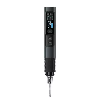 FNIRSI HS-02B Plus Tool Box 100W USB-C PD Lutownica z wyświetlaczem OLED 0.87 inch, 80-420°C, nagrzewanie w 6s, korpus ze stopu aluminium, regulowany tryb uśpienia/wyłączania, aktualizowalne oprogramowanie