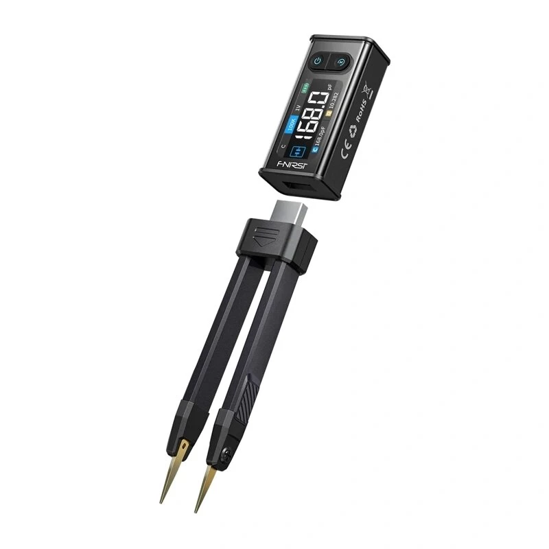 FNIRSI LCR-ST2 Wysokoprecyzyjny miernik LCR | Częstotliwość testowa 100kHz, wyświetlacz TFT 2,8 cala, USB-C