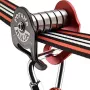 Fofana Ninja Slider Slackline Pulley - Outdoor Zip Line Trolley dla dzieci, udźwig 110 kg, Czarny/Żółty