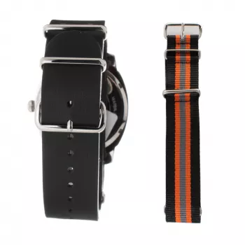 Zegarek męski Folli Follie Donatella WT14T0015DG 40mm Koperta ze stali nierdzewnej Czarny pasek skórzany Kwarcowy Analogowy