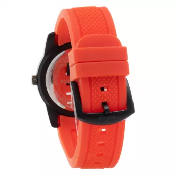 Folli Follie Donatella Zegarek Damski Kwarcowy WT13K002ZPR 38mm Koperta ze Stali Szlachetnej w Kolorze Różowego Złota, Różowy Skórzany Pasek