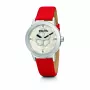 FOLLI FOLLIE Donatella Zegarek Damski WF13T040SPWR 32mm Różowe Złoto Stal Nierdzewna Biała Skóra