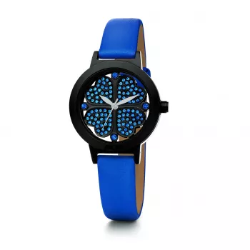Folli Follie Heart4Heart Zegarek Damski Kwarcowy Analogowy WF2Y005SSU 30mm Srebrna Stal Nierdzewna