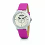 Zegarek damski Folli Follie Heart4Heart WF13T040SPW 32mm Różowe Złoto Stal Nierdzewna i Biała Skóra
