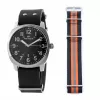 FOLLI FOLLIE MAN WF14T001SDNN 42mm Analog Quartz Watch Black Leather