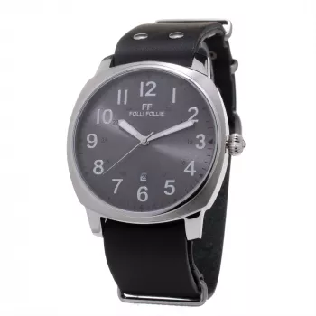 Zegarek męski Folli Follie WT14T001SDN 40mm Stal nierdzewna Skóra Kwarcowy Analogowy