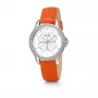 Folli Follie Santorini Flower Zegarek Damski Kwarcowy WF15A031SPW 35mm Biały Pasek Skórzany