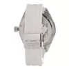 FOLLI FOLLIE Zegarek damski WF0T027ZDP 45mm Stal nierdzewna Kwarcowy Biała tarcza Czarna skóra