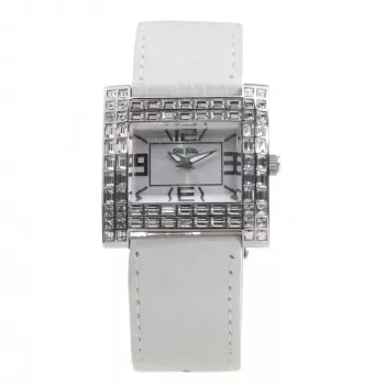 FOLLI FOLLIE Woman Watch WF7A007SPS (35mm) - Stainless Steel Case, Pink Leather Strap, Quartz Movement
