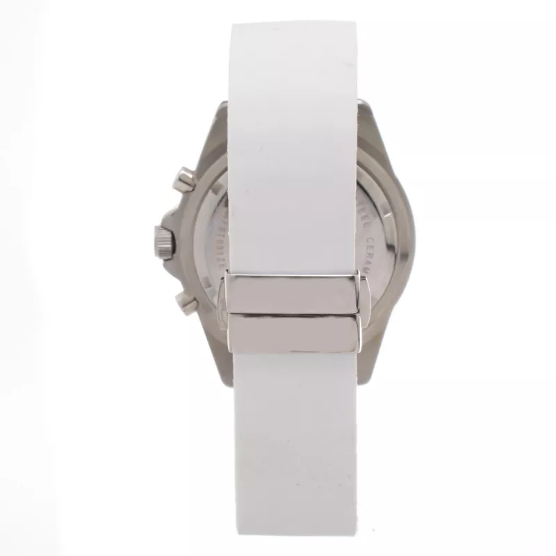 Folli Follie Women's Dynasty Quartz Analog Watch WF8T031ZEW 45mm White Leather