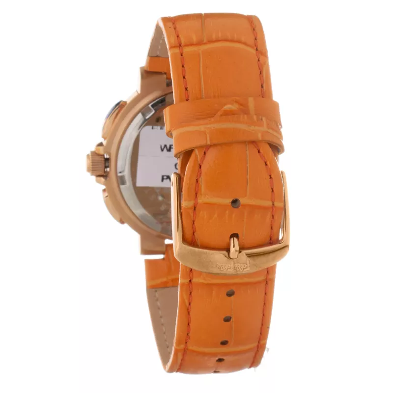 Zegarek damski FOLLI FOLLIE WF13R002SEN 40mm Różowe Złoto Stal Szlachetna Biała Skóra